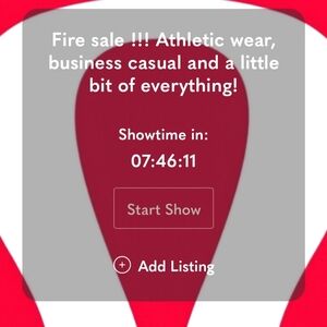 My first live Poshmark show Tonight at 7:00 central standard time!